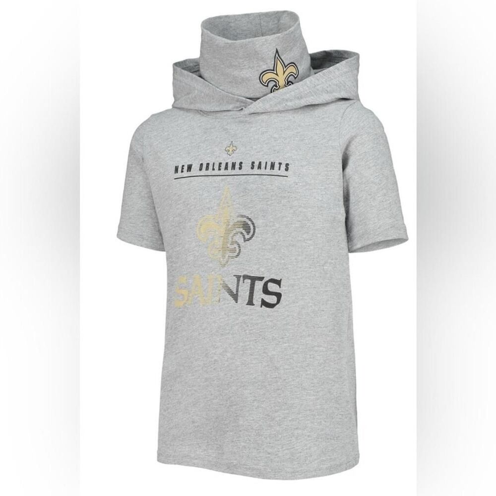 Nfl Men's Grey and Gold Hoodie